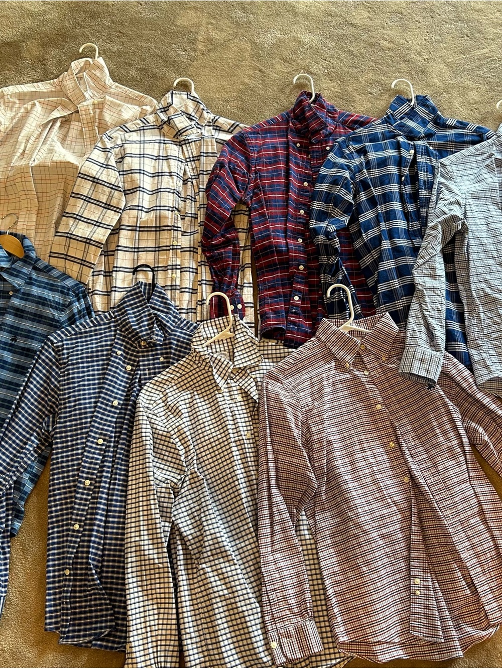 Men's Brooks Brothers Plaid Button-Down Shirts - excellent condition all mediums